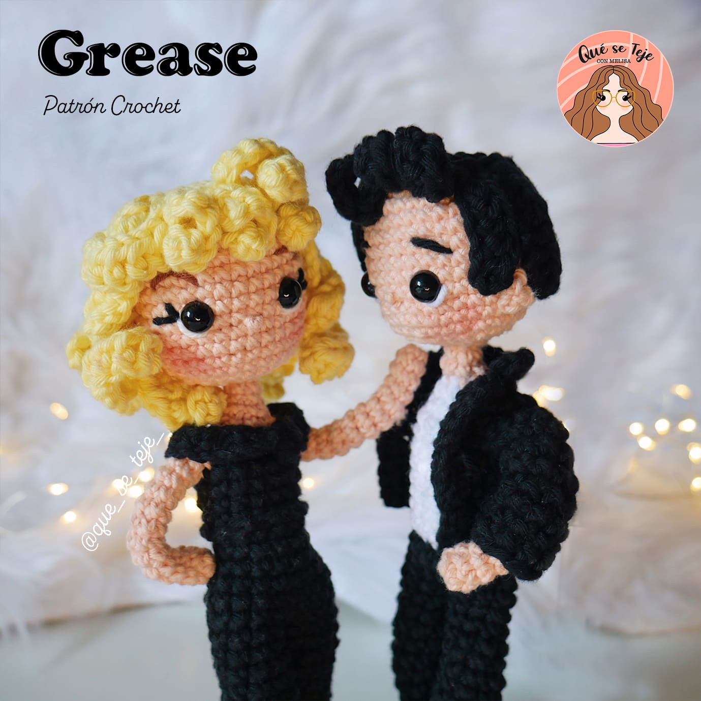  Grease – Sandy & Danny - Crochet Amigurumi Pattern – (PDF)