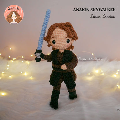  Anakin Skywalker + Obi-Wan Kenobi (PDF) - Crochet Amigurumi Pattern 