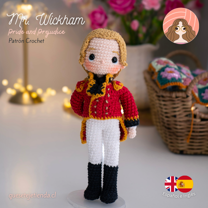 George Wickham - Pride and Prejudice - Crochet Amigurumi Pattern