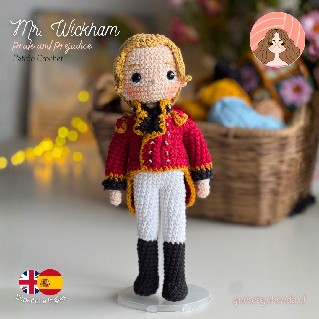 George Wickham - Pride and Prejudice - Crochet Amigurumi Pattern